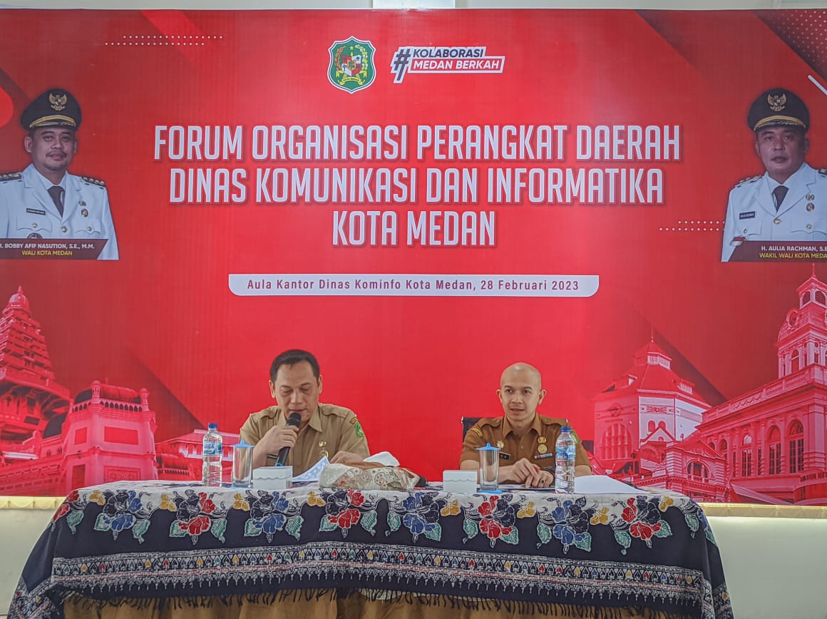 Badan Riset dan Inovasi Daerah Kota Medan menghadiri Forum Organisasi Perangkat Daerah Dinas Komunikasi dan Informatika Kota Medan